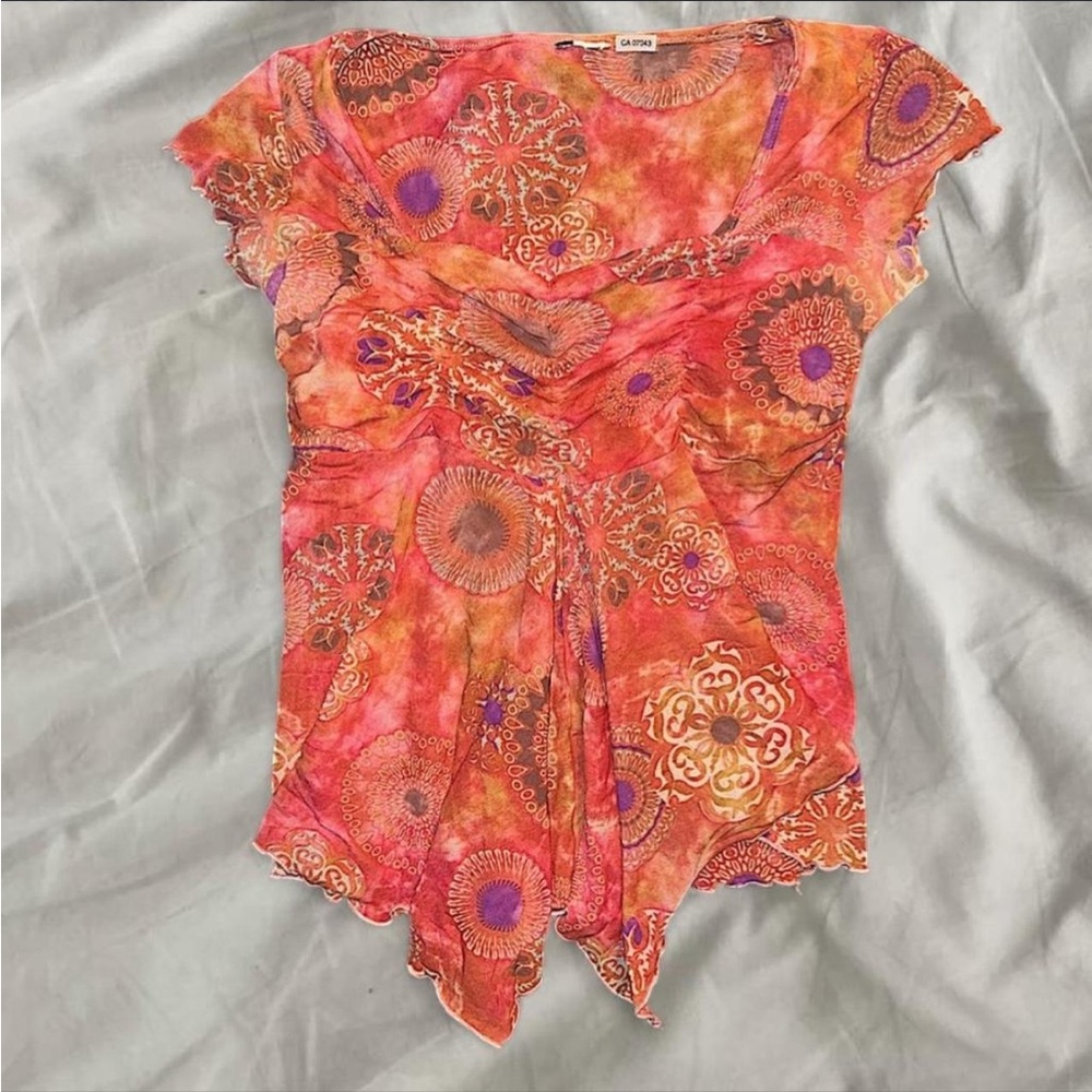 y2k mesh flowy top🪸